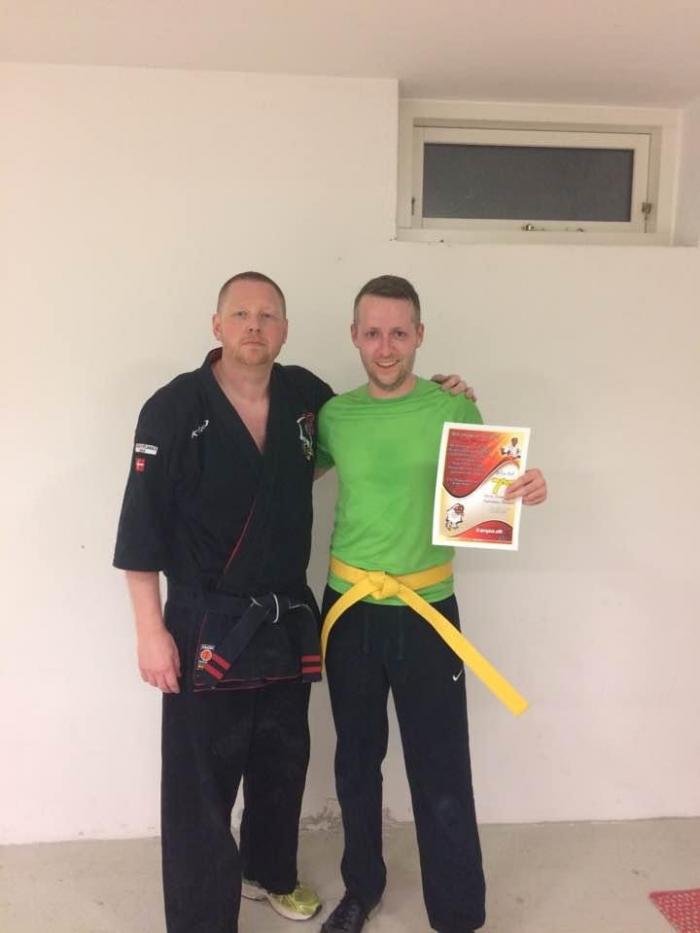 Yellow belt · December 22, 2016 · Promoted by Kim Dahl