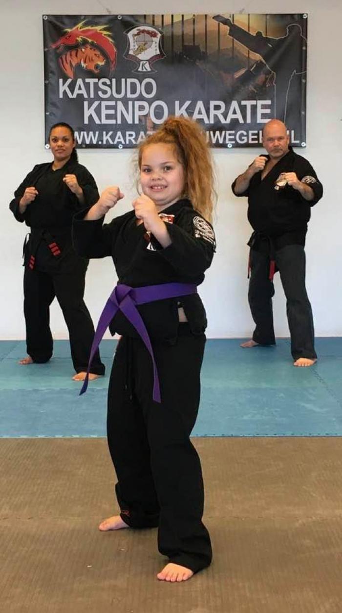 Kenpo Family, my daughter Elisa up front.