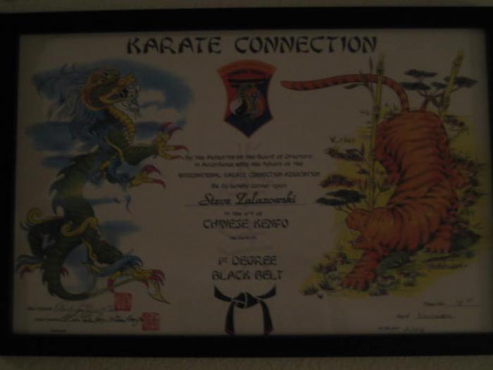Black belt 1st degree · November 18, 2006 · Promoted by Sullivan/LeRoux
