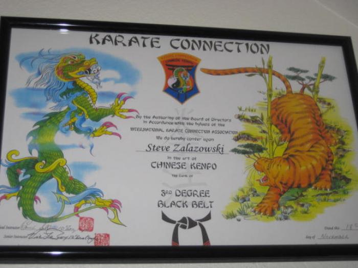 Black belt 3rd degree · November 18, 2006 · Promoted by Sullivan/LeRoux