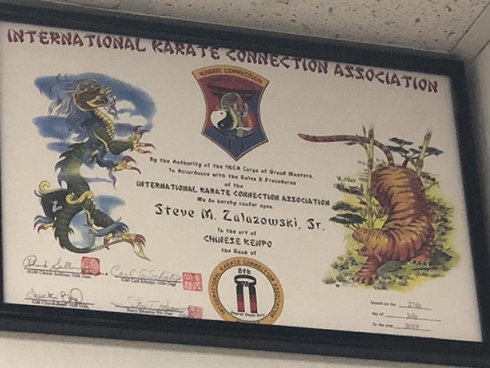 Black belt 8th degree · July 27, 2019 · Promoted by Chuck Sullivan, Carl Schalyo, Chuck Boyd, Stacy Picascia