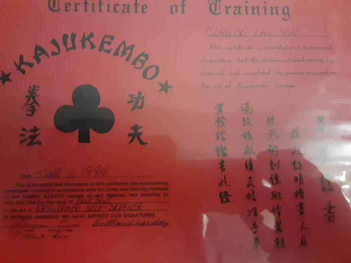 Blue belt · June 11, 1994 · Promoted by GM James Cox
