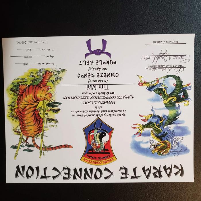 Purple belt · January 18, 2020 · Promoted by Steven Crawford Sr.