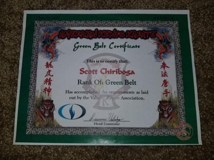 Green belt · January 21, 2017 · Promoted by Lawrence Valadez