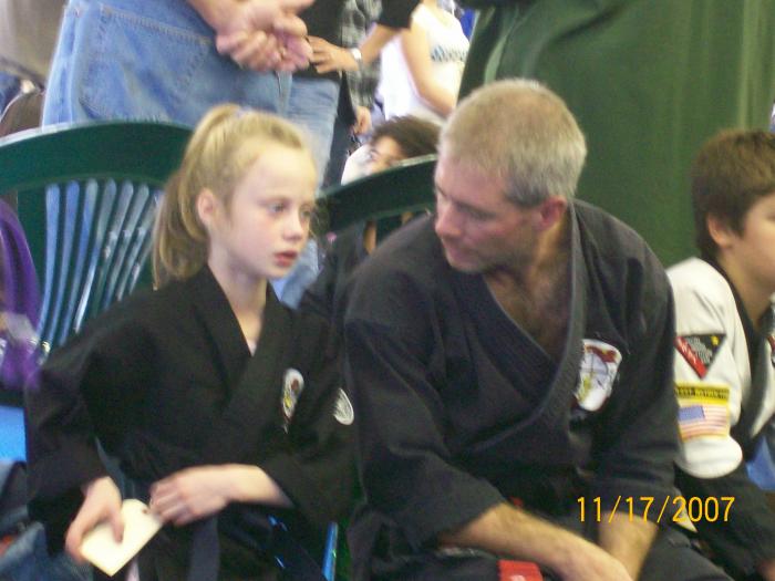 Me with my daughter years ago at a tournament