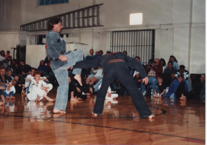 At my Black belt test