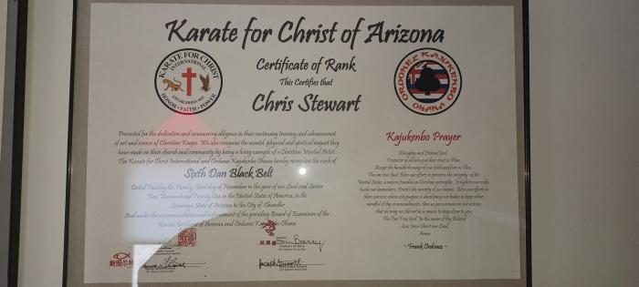 6th Degree - Christian Kenpo