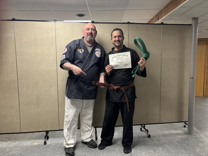 Brown belt 3rd degree · June 26, 2024 · Promoted by Chris Stewart